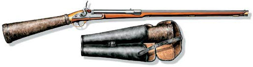 Пневматическая многозарядная винтовка Жирандони и сумка с запасными прикладами-камерами. Австрия, 1790 г.