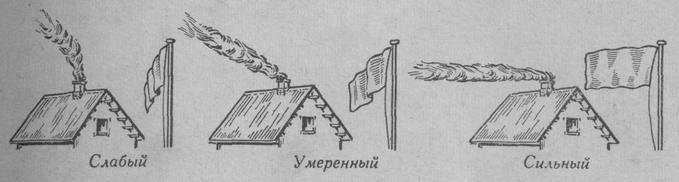 Определение силы ветра по флагу и по дыму